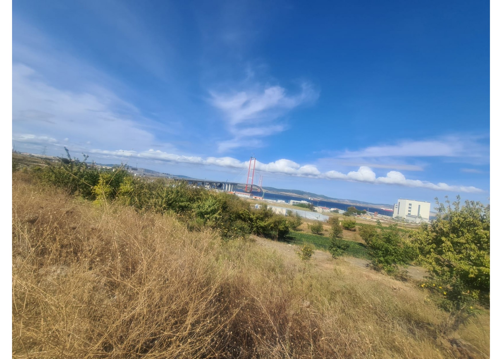  Çanakkale Lapseki Satılık Arazi Köprü ve Deniz Manzaralı